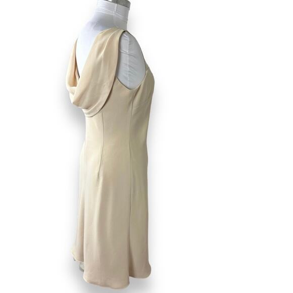 Vintage style Evan Picone cream sway back evening formal dress size 10 - Picture 5 of 7